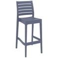 thumbnail image 4 of Compamia Sky Ares 24 inch Square Bar Table Set with 2 Barstools - Dark Gray, 4 of 4