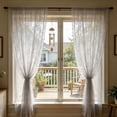 thumbnail image 4 of Semi Transparent Lace Curtain, Elegant Window Sheer For Living Room Bedroom, Decorative Drape For Home And Picnic Decor（140X114Cm）, 4 of 5