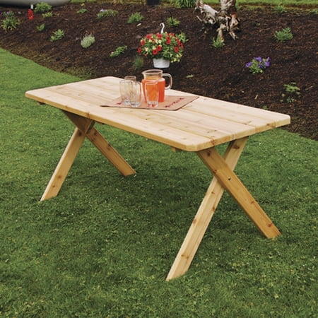 A&L Furniture A & L Furniture Western Red Cedar Crossleg Picnic Table ...