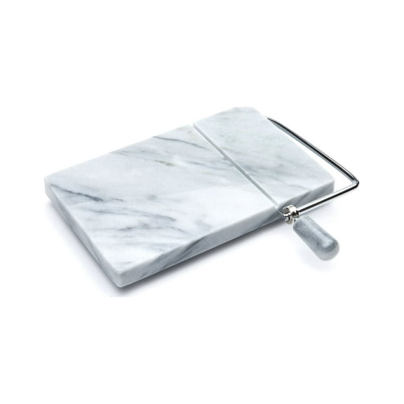 Fox Run White Marble Cheese Slicer with 2 Replacement Wires, 8.5" x 7.5" x 1.25"