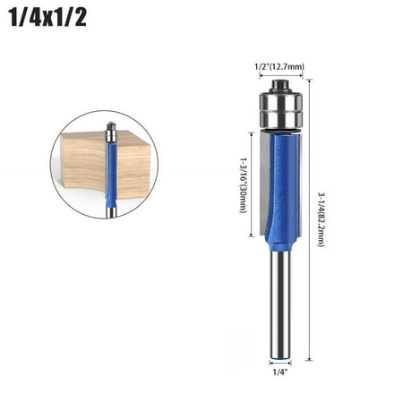 

6MM Shank Double Bearing Flush Trim Bit Router Bit Woodworking Milling Cutter