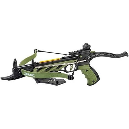 80lbs Green 225+ FPS Self Cocking Pistol Crossbow + Arrows Hunting Grip Bow New