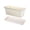 WhiteS, variant on Rectangular Planter Box – Long Trough Herb Garden Planter, Durable Plastic Flower Pot for Vegetables, Succulents, Tulips, Balcony Garden & Patio Decor