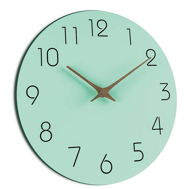 Wall Clock Bathroom Analog Small Wall Clocks Battery Operated Silent
