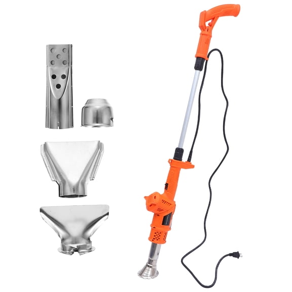 Tineasur Electric Multipurpose Weeder and Grass Cutter with Built-in Lighter Function, Orange Design