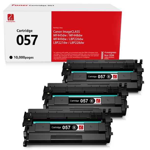 3 Pack Compatible Canon 057 Toner Cartridges Canon 057 Toner 057H 057