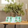 thumbnail image 6 of WJSXC Digital Alarm Clock Automatic Photosensitive Digital Clock 3 D Electronic Clock Multi-function Mount Dual-purpose LED Clock White Frame Green, 6 of 6