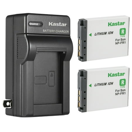 Kastar 2-Pack Battery and AC Wall Charger Replacement for Sony Cyber-Shot DSC-T50/B Cyber-Shot DSC-T50/R Cyber-Shot DSC-G1 Cyber-Shot DSC-V3 Cyber-Shot DSC-F88 Cyber-Shot DSC-P100 Cameras