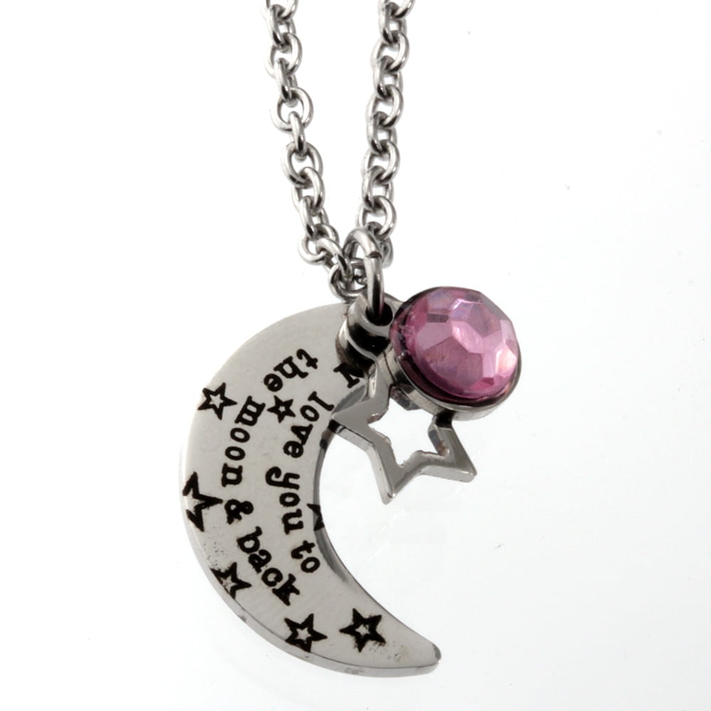 R H Jewelry R H Jewelry Stainless Steel Pendant I Love You To The Moon And Back Walmart Com Walmart Com R H Jewelry R H Jewelry Stainless Steel Pendant I Love You To The Moon And Back Walmart Com Walmart Com