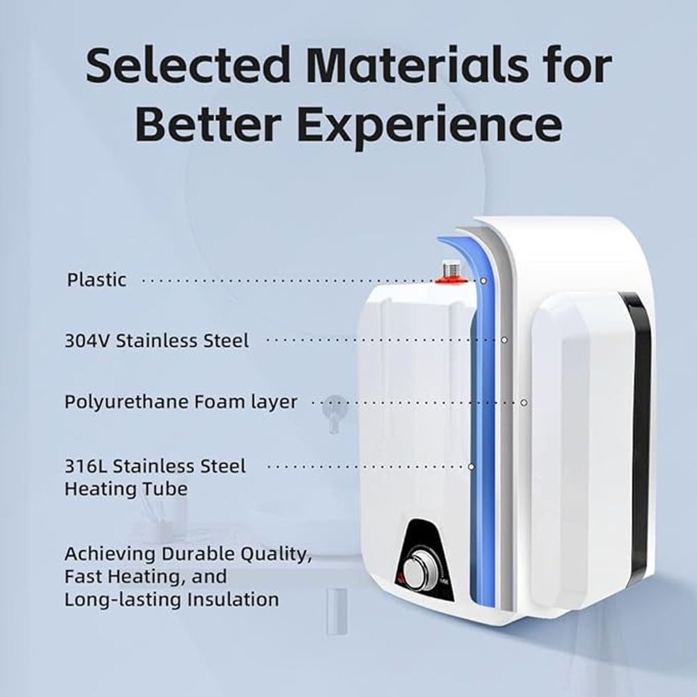 FVSTR 110V-120V 1.5Kw Compact 2.16 Gallons Small Under Sink Tank Electric Water Heater