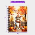 thumbnail image 5 of Happy Thanksgiving Australian Shepherd Give Thanks Fall Beanie Scarf Welcome Spiral Bound Journal Aussie Dog Lover Gifts 5x7in Spiral Notebook - 00020, 5 of 5