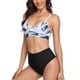 thumbnail image 1 of Bikini dividido, Bikini dividido Tie Dye Bikini Tie Dye Bikini Traje de baño Elegante y moderno, 1 of 6