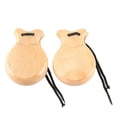 thumbnail image 1 of Portable Musical Instrument 2pcs Children Wooden Castanets Toy with String Pocket Hand Finger Castanets Percussion Instrument Baby Early for Kids, 1 of 8