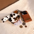 thumbnail image 3 of Wrangler Cow Print KeyChain Wristlet Wallets for Women Western Dual Pouch Wristlet Portable Credit Card Holder Wallet With Zipper, Cow-Brown, 3 of 7