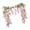 Pink, variant on 6 Feet 10 Branches Purple Artificial Wisteria Flowers Hanging Vine for Home Garden Wedding Decor, by Bradem
