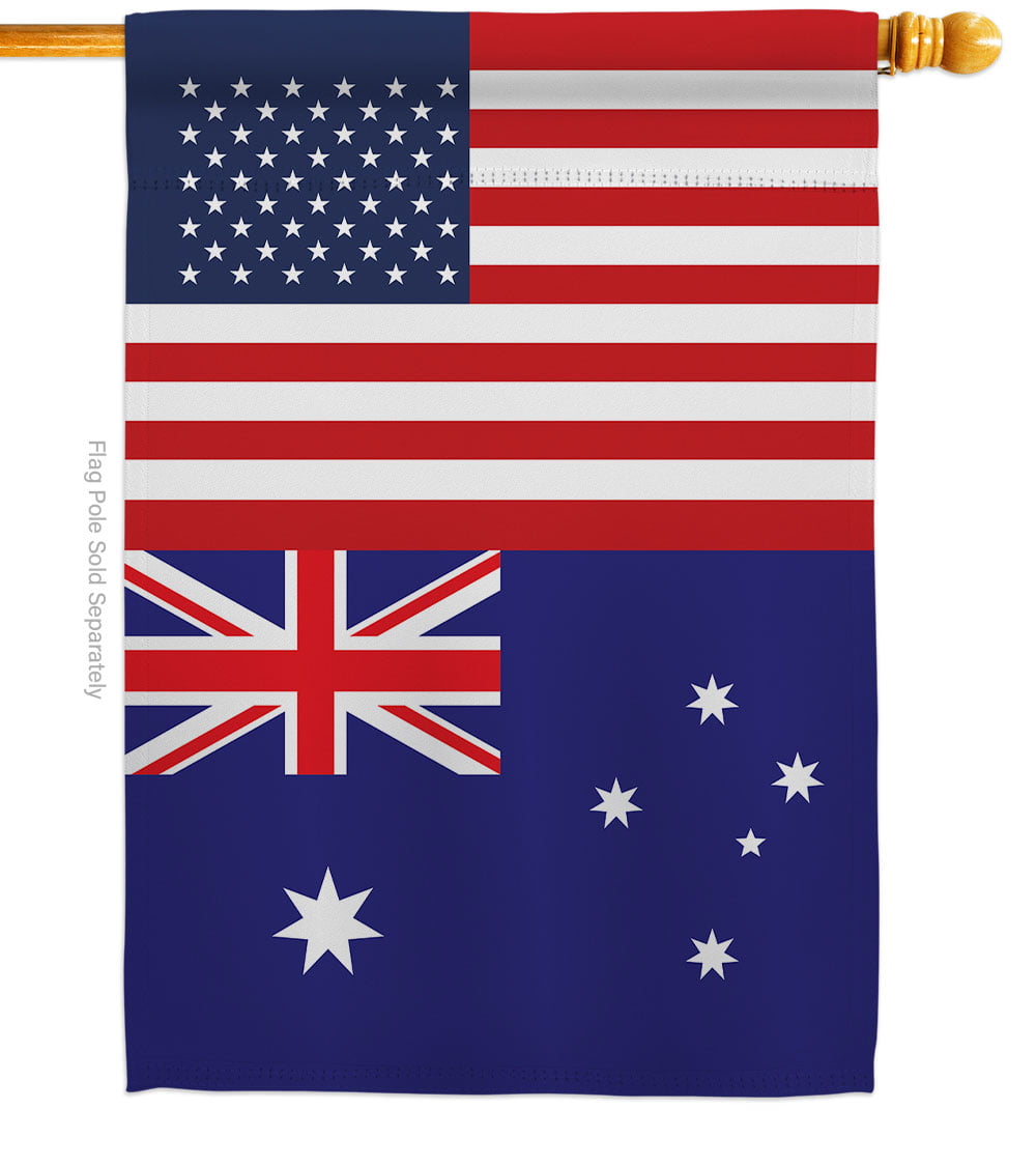 3x5 Australia Australian Red Ensign Flag Aluminum Pole Kit Set 3'x5' 