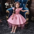 thumbnail image 4 of Vestido de cola de milano para niña Vestido de malla con cola de milano para niña Vestido de princesa para niña grande Vestido para niña, 4 of 5