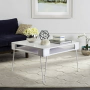 Safavieh Elior 31.5" Width Scandinavian Storage Coffee Table, White