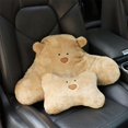 thumbnail image 2 of Plush Bear Cushion Neck Lumbar Pillow Comfortable Universally Vehicle Accessories, 2 of 8
