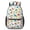 Dinosaur and Silhouette, variant on Dinosaur and Skateboard White Pattern 17" School Backpacks for Teens,Waterproof Oxford Fabric,S-Shape Padded Straps for School,Travel,Hiking,Camping
