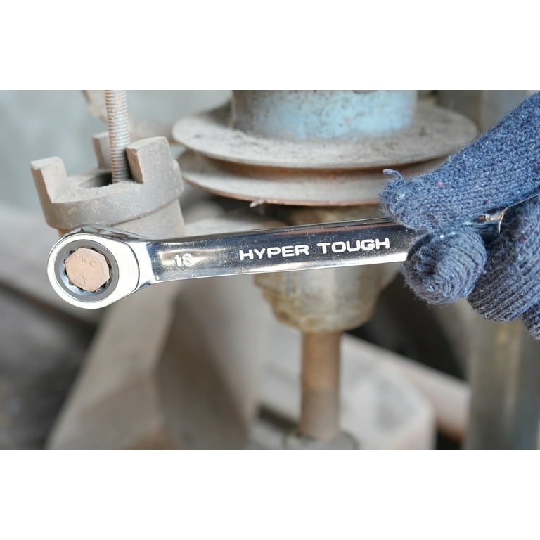 Hyper Tough 5 Piece Metric Double End Ratcheting Wrench Set