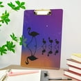 thumbnail image 5 of FMSHPON Flamingo Family Clipboard Hardboard Wood Nursing Clip Board and Pull for Standard A4 Letter 13x9 inches, 5 of 7