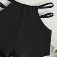 thumbnail image 4 of Tankini de cintura alta para mujer, traje de baño de dos piezas con escote en V profundo, tankinis, trajes de baño de dos piezas para mujer, trajes de baño para mujer, tankinis para mujer, 4 of 9