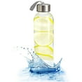 thumbnail image 3 of Kitchen Lux Store Glass Water Bottle BPA-Free Glass Drinking Bottles with Lids and Sleeves, 16 Oz, 3 of 7