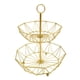thumbnail image 2 of Cesta de frutas retro, soporte para frutero, decoración de mesa, soporte de alambre de hierro metálico. oro, 2 of 9