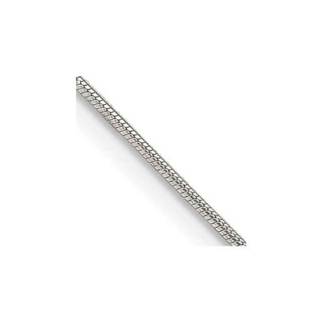 Quality Gold QSN020-22 Sterling Silver 0.8 mm 22 in. Snake Chain
