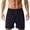 Black, variant on Men's Lounge Shorts, Cotton Sleep Shorts with Elastic Waist, Solid Color Boxer Style Pajama Bottoms, Loose Fit Comfort for Home, Breathable Sleepwear Or Underwear, Perfect