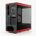 thumbnail image 5 of HYTE Y40 Modern Aesthetic Panoramic Tempered Glass Mid-Tower ATX Computer Gaming Case with PCIE 4.0 Riser Cable Included, Red, 5 of 6