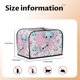 thumbnail image 4 of Funda para tostadora de 2 rebanadas con diseño de axolotl de Kawaii, funda protectora contra el polvo y las huellas dactilares para pan, funda de poliéster, fundas para pequeños electrodomésticos de, 4 of 6