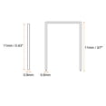 thumbnail image 2 of 10000uds 1013J Estrecho Grapas 3/7" U-Forma Galvanizado Acabado Neumático Recto Clavos con Almacenamiento Caja para Carpintería Bricolaje Decoración, Plateado Tono, 2 of 7