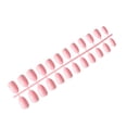 thumbnail image 2 of Vogacara 24 piezas de uñas postizas de ataúd resistentes a los arañazos de bailarina corta coloridas uñas acrílicas artificiales de color sólido DIY Juegos de manicura 11 rosa Vogacara CE011412-11, 2 of 4