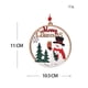 thumbnail image 3 of Colgantes navideños de madera, adornos navideños colgantes, adornos navideños decorativos colgantes para paredes, artículos para fiestas, dormitorios, Muñeco de nieve, 3 of 9