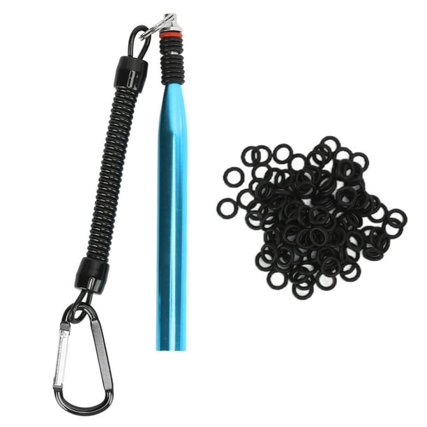 LHCER Wacky Worm Kit, Wacky Worm Rig Tool 100 O Rings For Soft Baits 