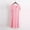 Pink, variant on QUINDOS Oversized Pajamas for Women Mid Length Plus Size Nightgowns for Women Padded Long Sleep Shirt Casual Half Sleeve Thin Loose Sleepwear Night Dress