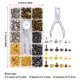 thumbnail image 4 of Monstrate 360 piezas remaches hierro cuero ropa botones costura reparación sujetadores a presión con organizador Suministros de marroquinería, 4 of 6