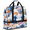 Multicolour 2, variant on Herdesigns Nautical Ship Compass Foldable Travel Duffel Bag for Women Men, Gym Tote Bags with Shoe Compartment, Waterproof Carry On Weekend Overnight Bag