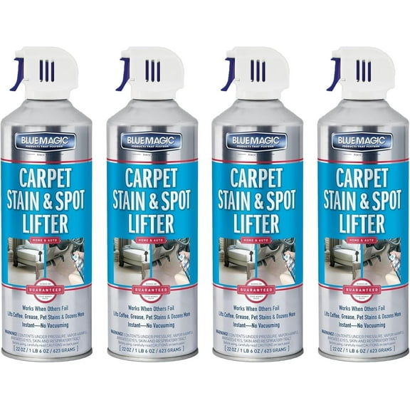 Blue Magic Carpet Stain & Spot Lifter - 22 oz. Aerosol Can (Pack of 4)