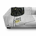 thumbnail image 3 of Saying Soft Flannel Fleece Throw Blanket, Night Sky in a Bottle with Hand Drawn Moon and Stars in a Jar, Cozy Plush for Indoor and Outdoor Use, 50" x 70", Slate Blue Dark Blue, by Ambesonne, 3 of 6