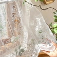 thumbnail image 4 of Fufafayo Romantic Printed Kitchen Curtain, Cute Spring Summer Bright Decor, Short Translucent Coffee Shop Window Valance, Polyester Rod Pocket Curtain for Kitchen Bedroom, 4 of 6