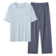 thumbnail image 1 of Ceisia Men's Plus Size Loose Fit Modal Cotton Crew Neck T-Shirt & Long Pants Set - Breathable Soft Casual Two-Piece Loungewear Gifts, 1 of 5