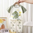 thumbnail image 2 of KPOPLK Pajamas for Toddler Boys Fall Winter Long Sleeve Pjs Sets Sleepwear Cotton Clothes Kids Pajamas Graphic Print Pink Size 7-8 Years, 2 of 5