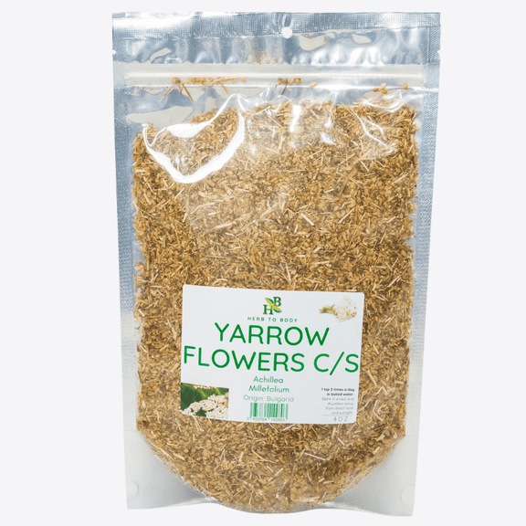 Herb To Body Yarrow Flowers C/S | Cut & Sifted | Achillea Millefolium | 4oz