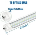 thumbnail image 2 of T8 8FT 72W LED Tube Light Bulb,FA8 Single Pin LED Shop Light,V-shaped 6000K Cool White,8 Pack, 2 of 5