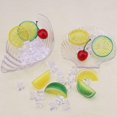 thumbnail image 2 of 60 Pcs Fake Fruits Model Simulation Clear Ice Cube Set, Artificial Lemon & Lime Slices Blocks Plastic Cherry for Home Bar Wedding Decoration Photo Props, 2 of 3