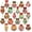 Balls Style, variant on 20 Pcs Christmas Diamond Painting Keychain Kits 5D DIY Diamond Art Pendants Double Sided Hanging Key Chains for Christmas Party Decoration DIY (Gingerbread House)