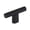 Matte Black, variant on Schaub And Company 211092-MB Monza 2" Diamond Knurled Urban Modern Industrial T Bar